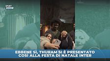 Thuram show alla festa di Natale