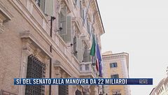 Breaking News delle 21.30 | Sì del Senato alla manovra da 22 miliardi