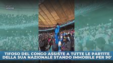 Tifoso del Congo immobile per 90'