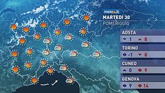 Meteo del 30 dicembre