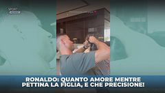 Ronaldo fa i codini alla figlia