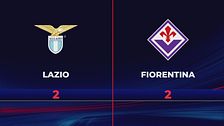 Lazio-Fiorentina 2-2: gli highlights