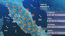 Meteo dell'8 gennaio