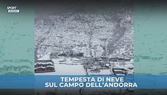 Andorra sotto la neve, Piqué la spala e il match si gioca