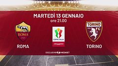 Roma-Torino: martedì 13 gennaio alle 21.00 su Italia 1