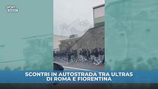 Scontri in autostrada fra tifosi della Fiorentina e della Roma GUARDA IL VIDEO
