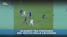 Combinazione da sogno Totti-Xavi e l'ex Barcellona fa gol con lo scavetto