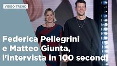 Federica Pellegrini e Matteo Giunta, l'intervista in 100 secondi