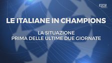 Le italiane in Champions, il calendario delle ultime due giornate