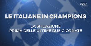 Le italiane in Champions, il calendario delle ultime due giornate