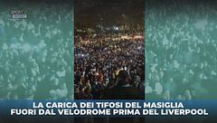 Tifosi Marsiglia scatenati