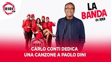 Carlo Conti dedica una canzone a Paolo Dini