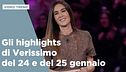 Gli highlights di Verissimo del 24 e del 25 gennaio