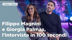 Filippo Magnini e Giorgia Palmas, l'intervista in 100 secondi