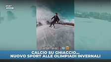Pallone + ghiaccio? Spettacolo