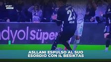 Asllani: esordio con espulsione