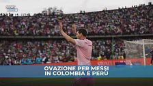 Grande acclamazione per Messi in Colombia e Perù
