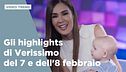 Gli highlights di Verissimo del 7 e dell'8 febbraio