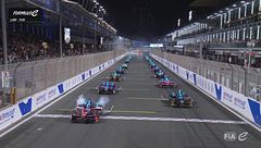 La partenza di Gara 1 a Jeddah