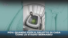 Il salotto di casa come il Bernabeu