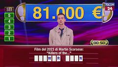 "Caduta Libera", nuova vincita da 81mila euro per il campione Giovanni