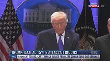 Breaking News delle 11.00 | Trump: dazi al 15% e attacca i giudici