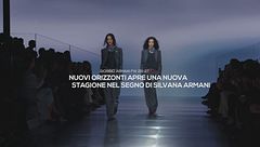 Milano Fashion Week FW 26/27: Giorgio Armani, "Nuovi Orizzonti" tra velluti, cristalli e grigi profondi
