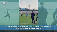Il figlio di Szczesny si allena col padre