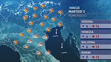 Meteo del 3 marzo