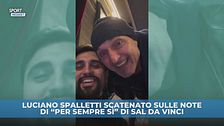 Spalletti scatenato canta Sal da Vinci