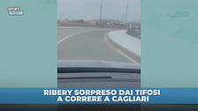 Ribery fa jogging a Cagliari: i tifosi lo fermano per una foto