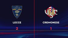 Lecce-Cremonese 2-1: gli highlights