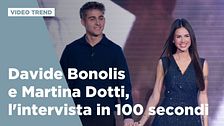 Davide Bonolis e Martina Dotti, l'intervista in 100 secondi