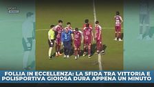 Follia in Eccellenza: partita dura solo un minuto