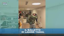 Lamine Yamal è nel flow: balla a tempo
