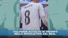 Real Madrid: standing ovation per Valverde nello spogliatoio