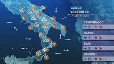 Meteo del 13 marzo