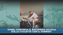 Vonn, sorrisi e allenamenti in bike