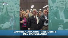 Laporta rieletto presidente del Barcellona: l'annuncio e la festa