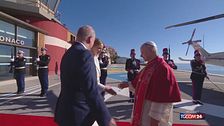 Papa Leone a Monaco: accolto da Alberto e Charlene in bianco