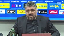 Gattuso: "Il campo? Non voglio nessun alibi, sono discorsi per deboli"