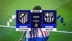Atletico Madrid-Barcellona: sabato 4 aprile alle 20.45 sul 20
