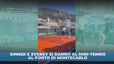 Sinner e Zverev: mini-tennis a Montecarlo