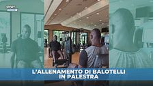 Balotelli: duro allenamento in palestra