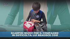 Scarpini al compagno più povero, lui reagisce così