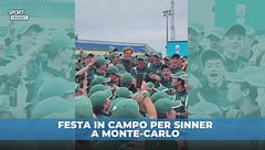 Masters 1000 Montecarlo, Sinner portato in trionfo e sommerso dai raccattapalle