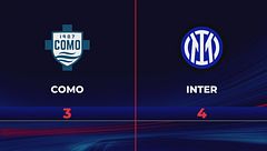 Como-Inter 3-4: gli highlights