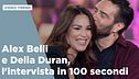 Alex Belli e Delia Duran, l'intervista in 100 secondi