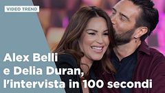 Alex Belli e Delia Duran, l'intervista in 100 secondi