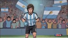 Argentina, Milei festeggia i risultati economici diventando calciatore in un cartone animato